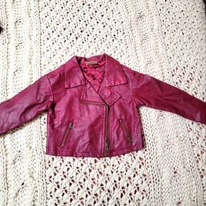 Faux Leather Jacket 18 months girls